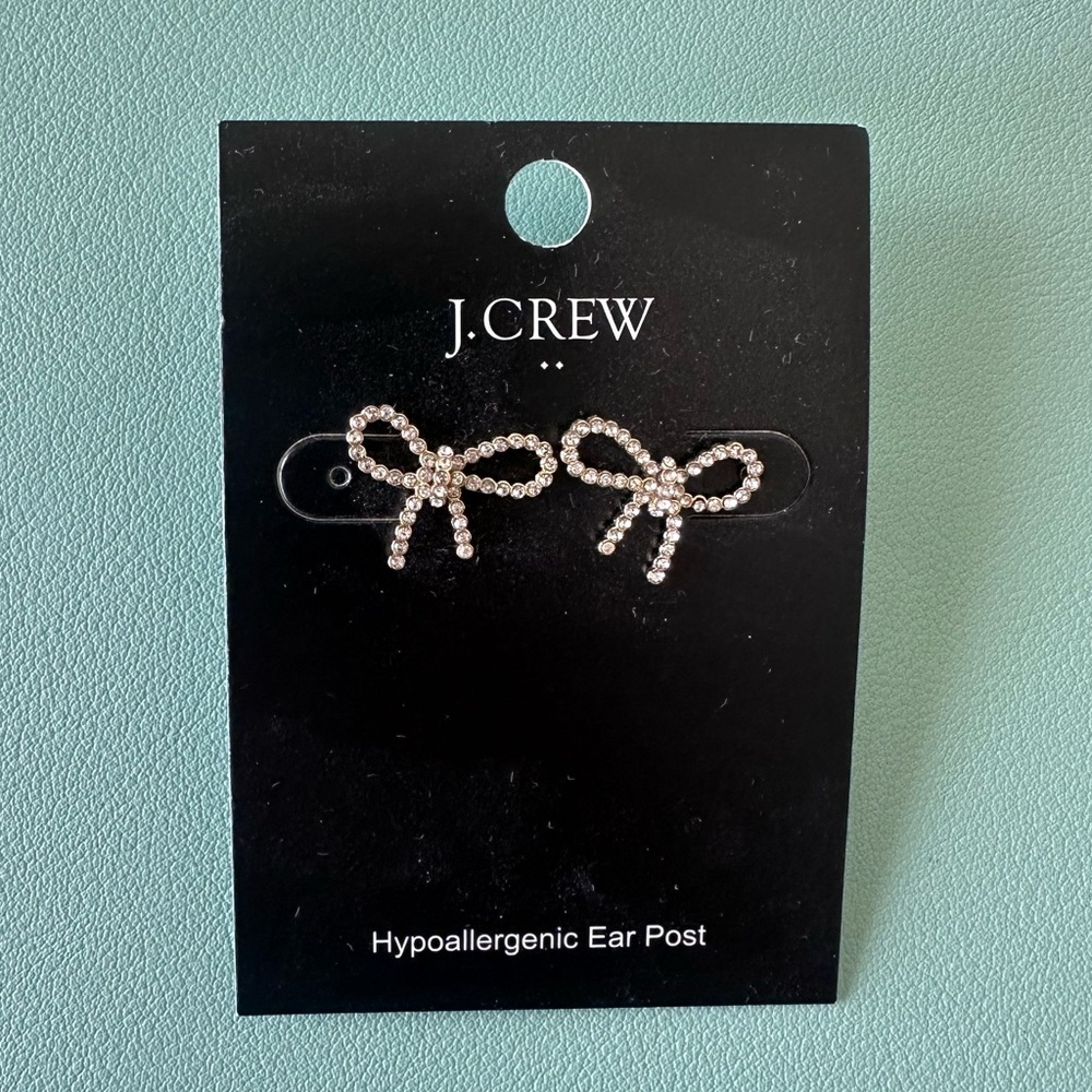 J. Crew Gold and White Earrings